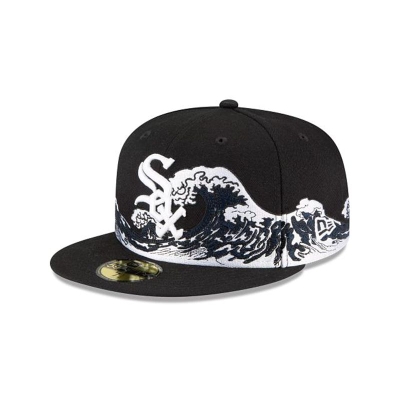 Chicago White Sox Gorra | New Era MLB Wave 59fifty Fitted Cap Mexico - Negros